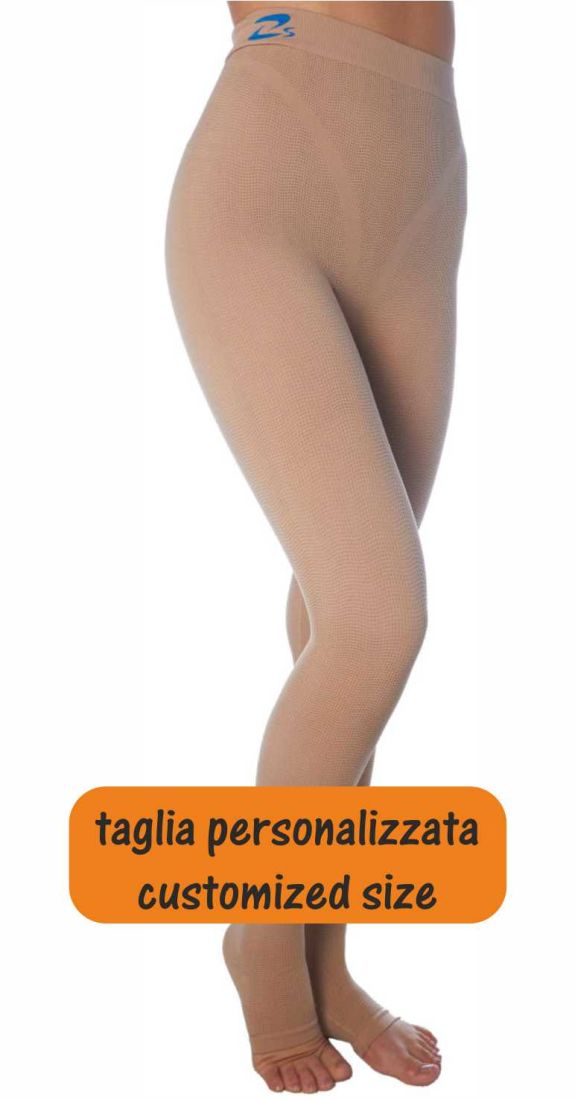 Lipedema Lymphedema Leggings K2 compression (25-30 mmHg), long pants  without toe with effectiveness like flat knit